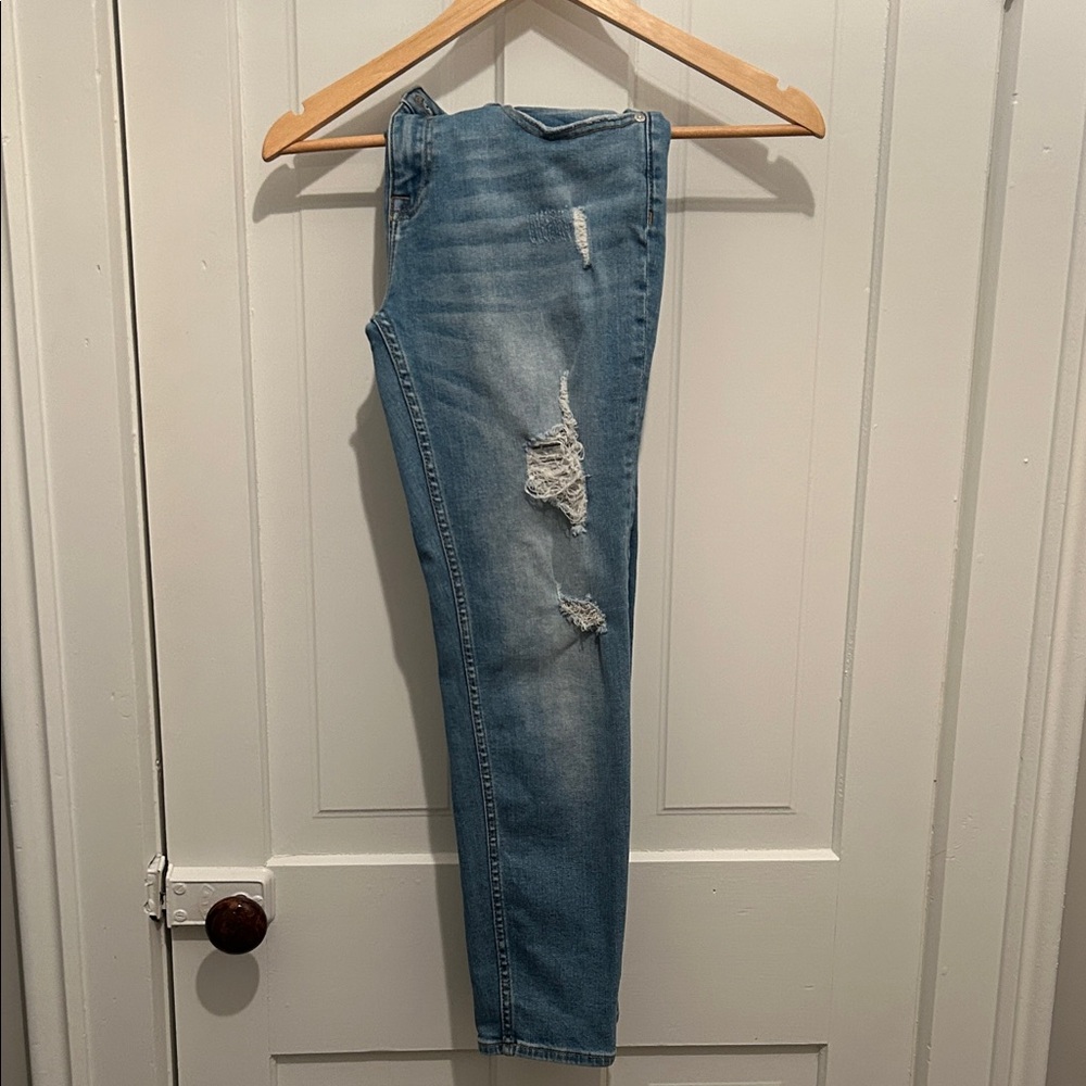 Vigoss Light Blue Distressed Skinny Jeans